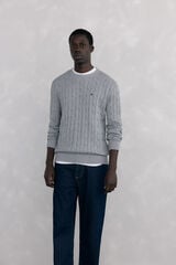 Pedro del Hierro Cotton and cashmere sweater Grey