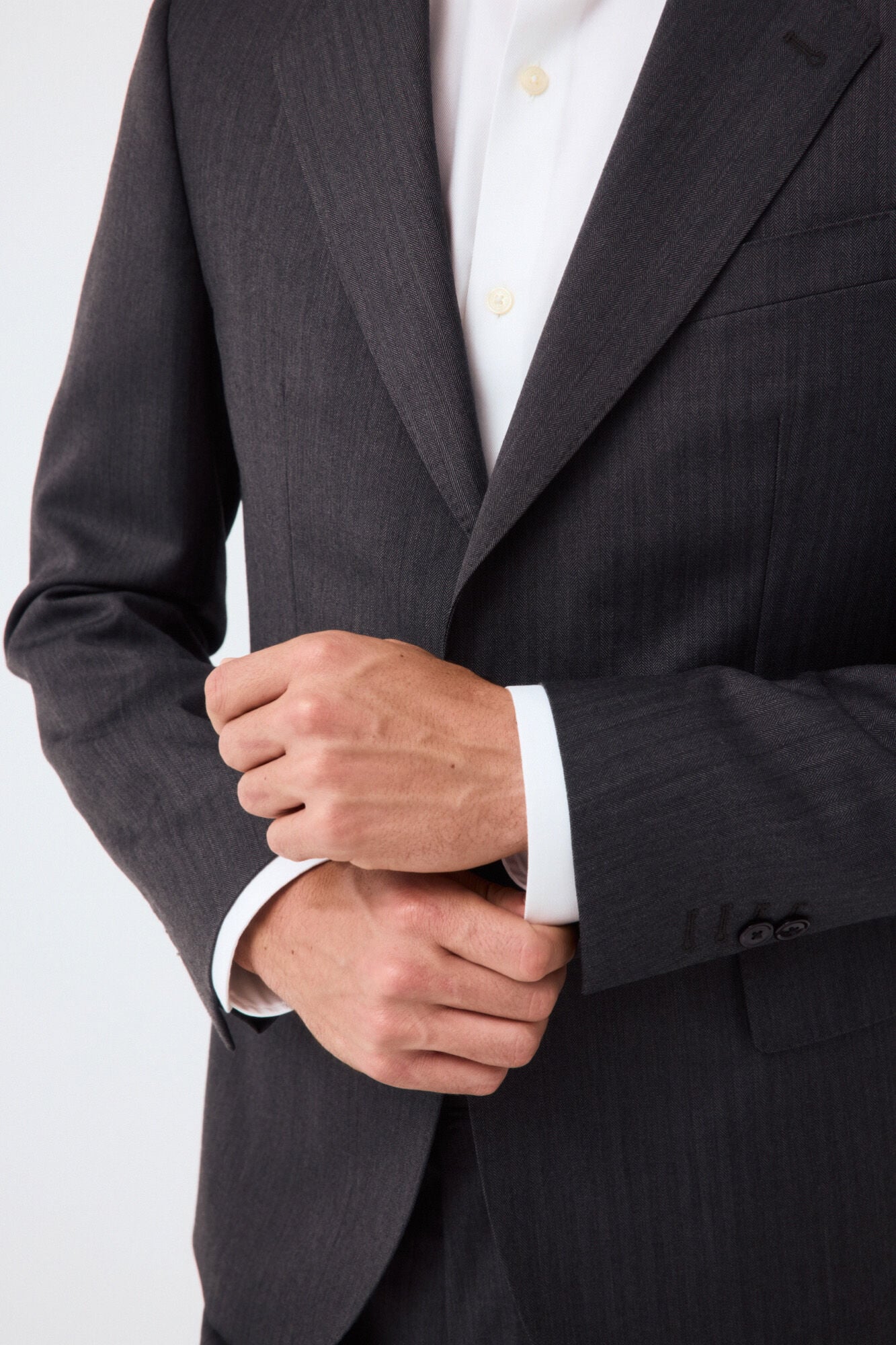 Pedro del Hierro Herringbone slim fit coordinated suit jacket