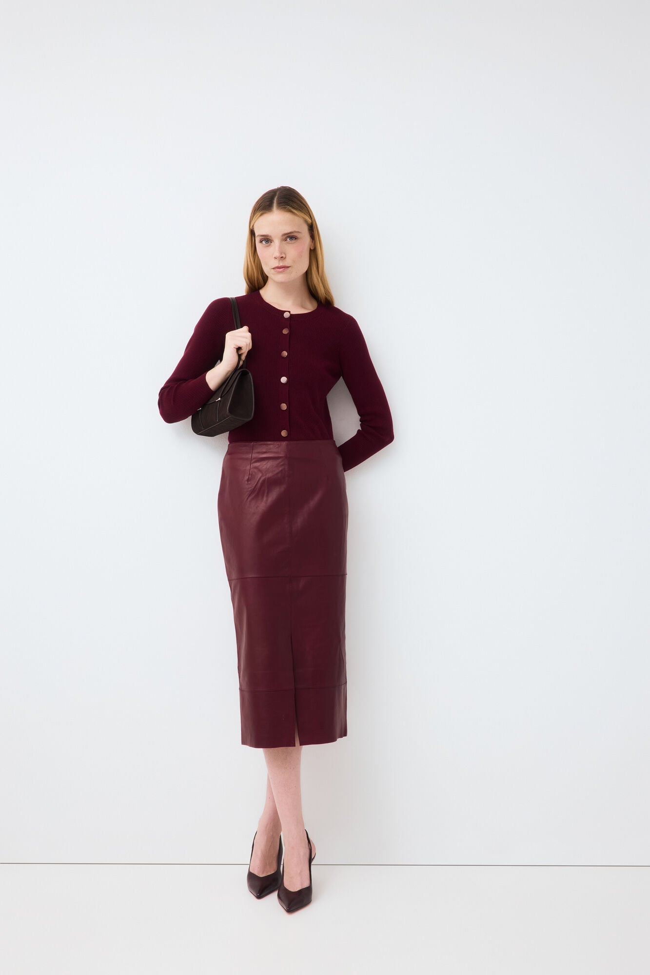 Pedro del Hierro Suede skirt