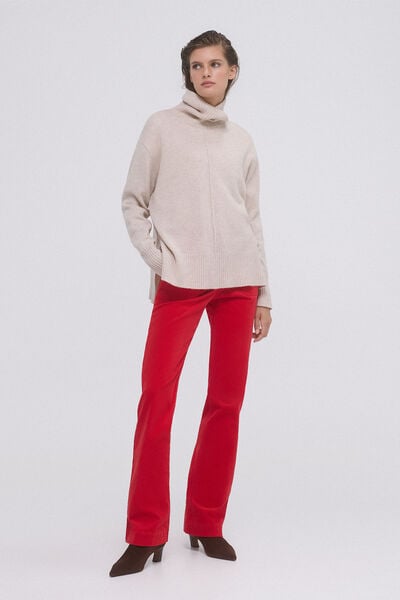 Pedro del Hierro Swan jersey with central seam Grey