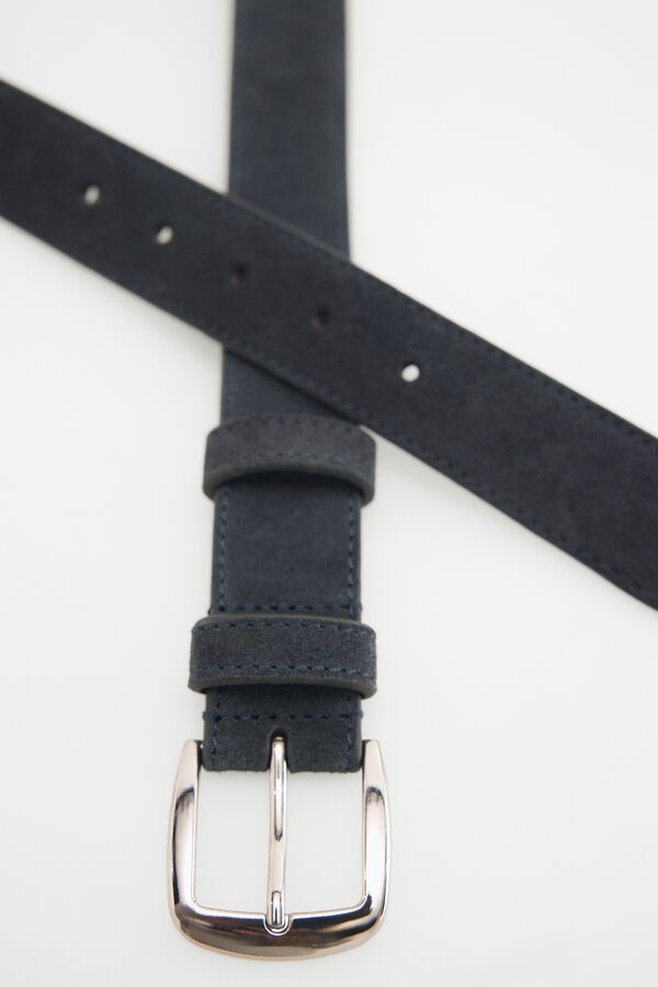 Pedro del Hierro Leather sport belt Blue