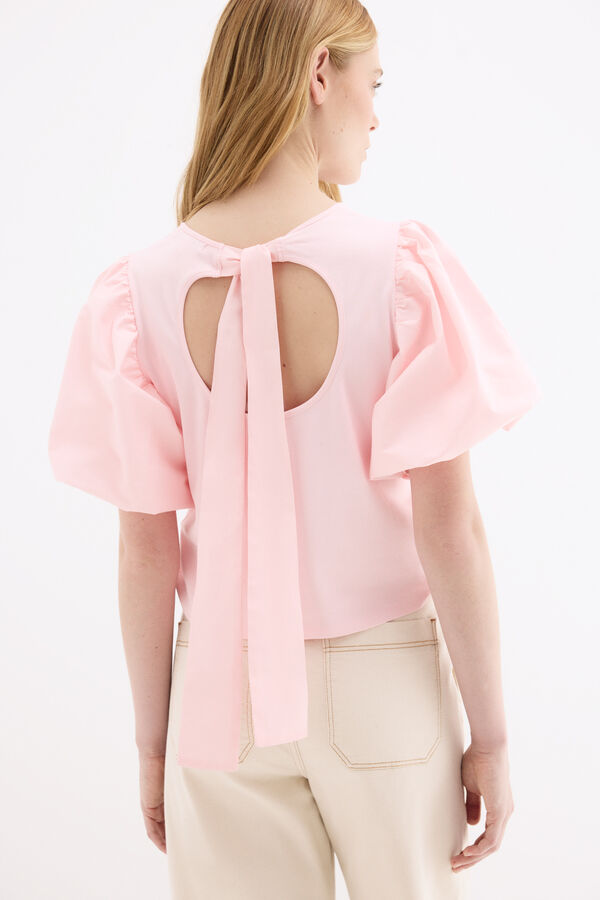 Pedro del Hierro Puffed sleeve T-shirt Pink