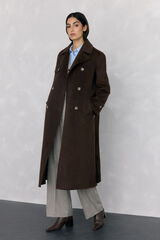 Pedro del Hierro Long double-sided trench coat Brown