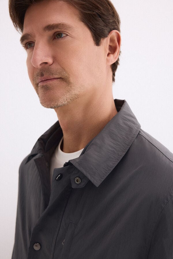 Pedro del Hierro Neck detail jacket Grey