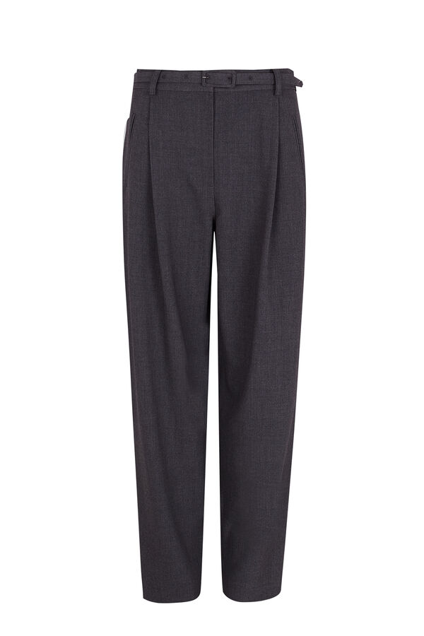 Pedro del Hierro Trousers with belt Grey