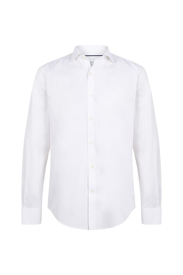 Pedro del Hierro Plain non-iron + anti-stain dress shirt White
