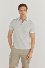 Pedro del Hierro Striped polo tips Green