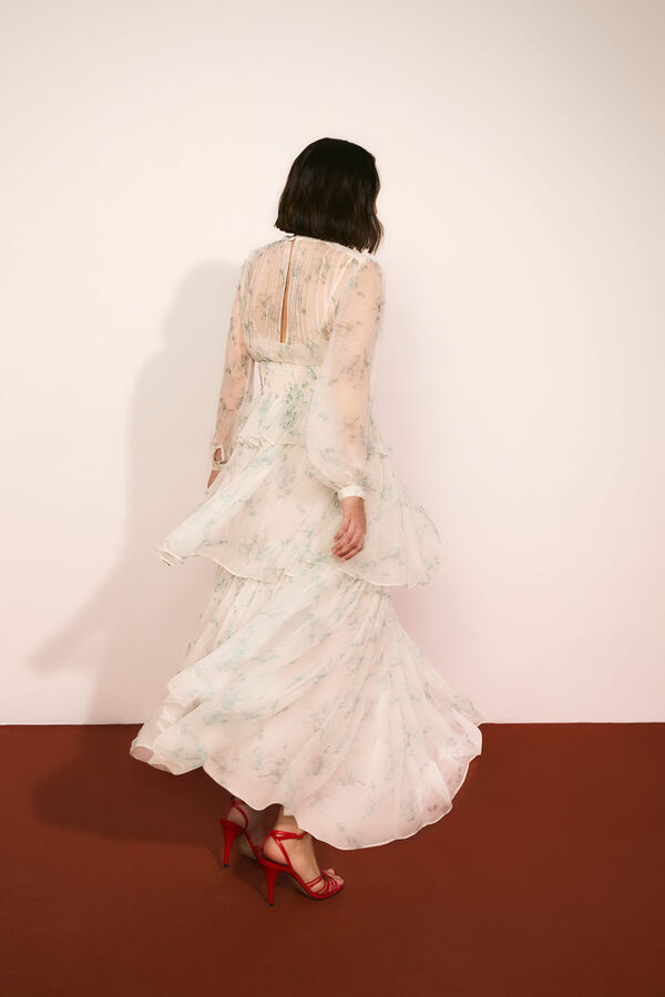 TFP by Tamara Falcó Ruffled dress Turquoise