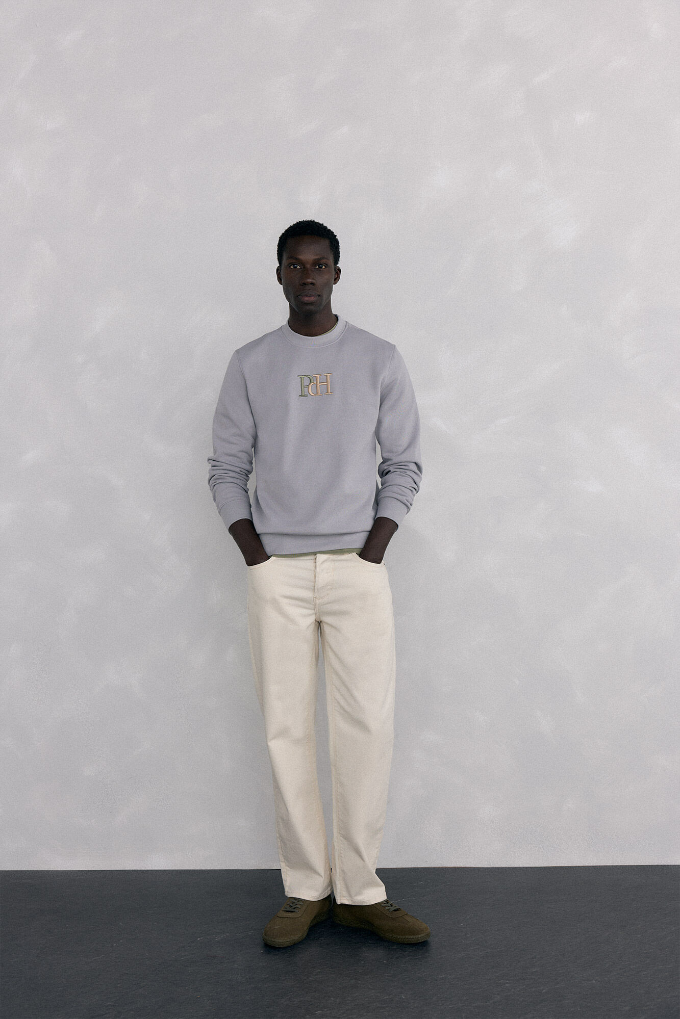 Pedro del Hierro Sweatshirt logo crew neck