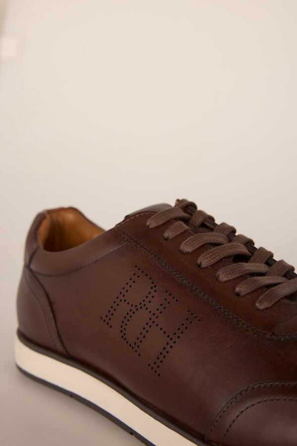 Pedro del Hierro Icon rubber sole trainer  Brown