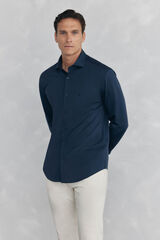 Pedro del Hierro jersey-knit knit shirt Blue