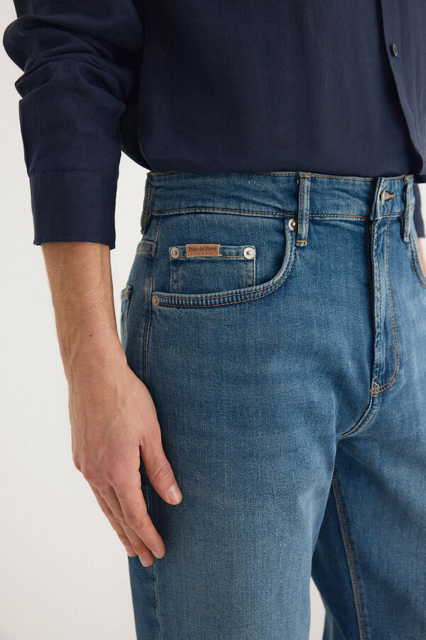 Pedro del Hierro Premium flex lightweight regular fit jeans Blue