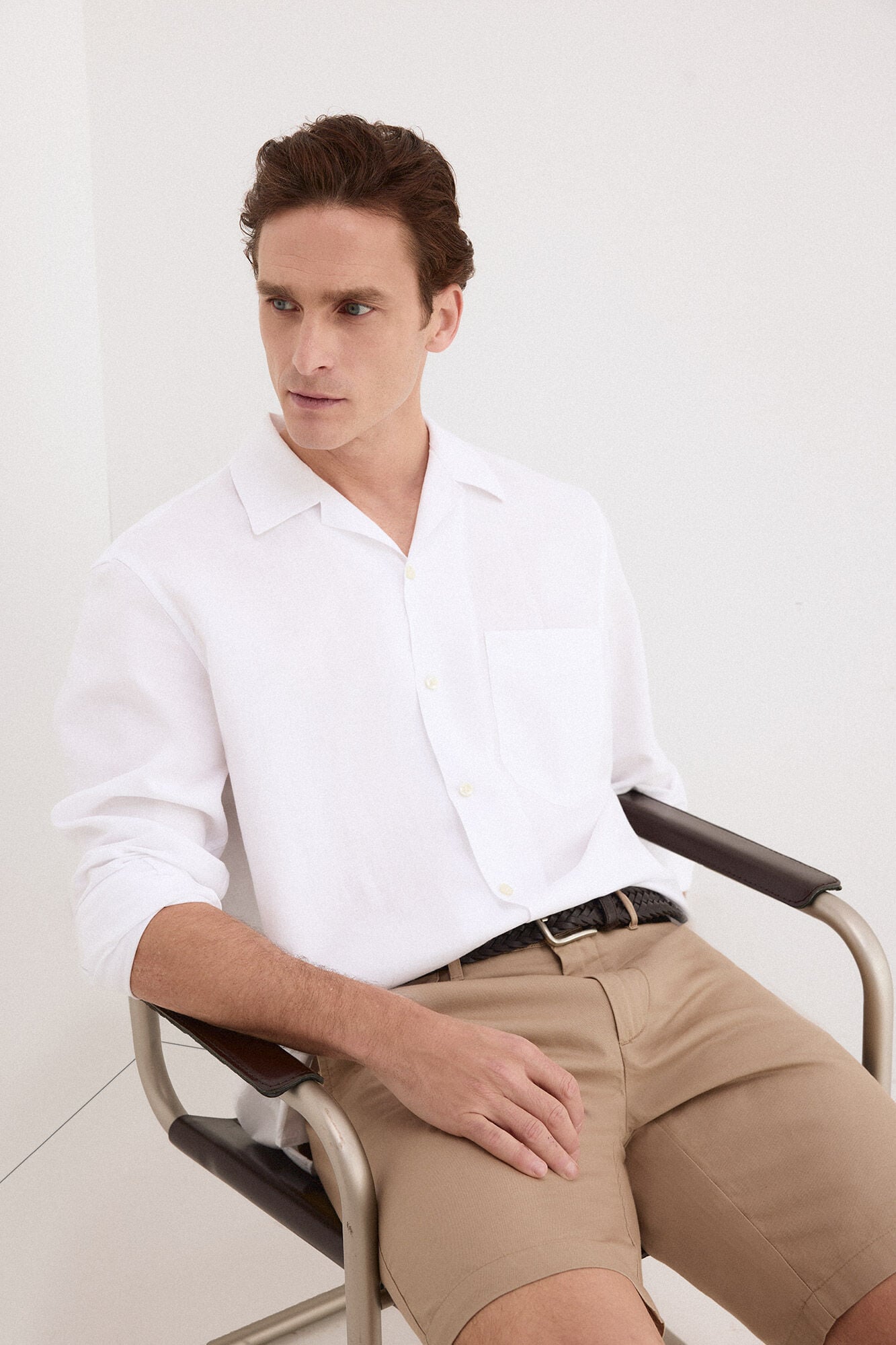 Pedro del Hierro Linen cotton long sleeve shirt
