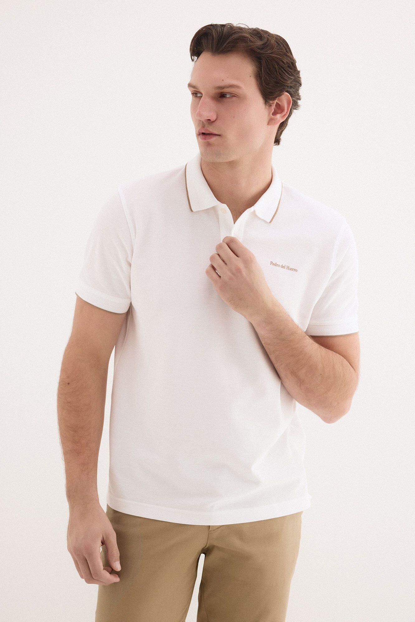 Pedro del Hierro Polo shirt with logo tips