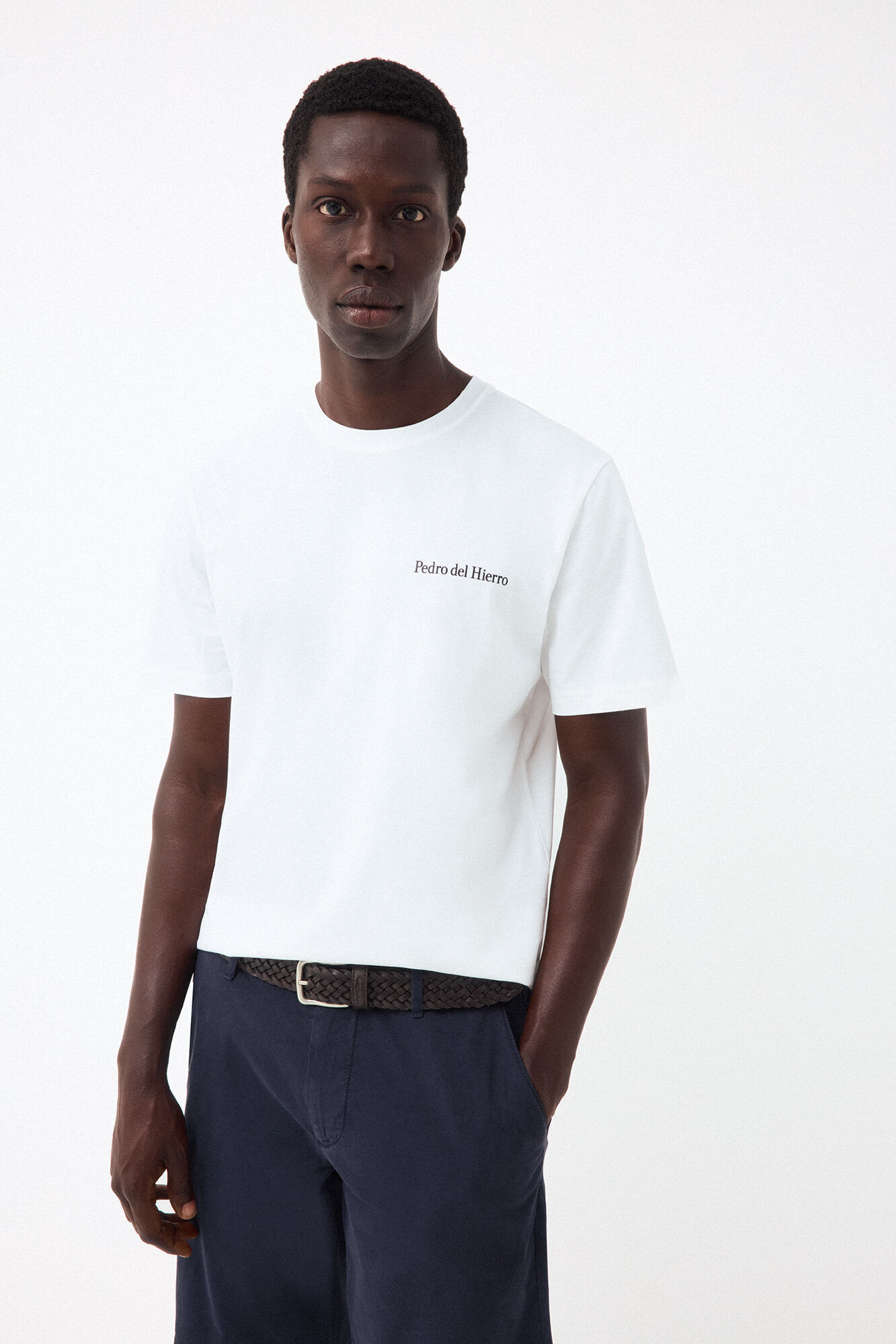 Pedro del Hierro T-shirt com logo pequeno