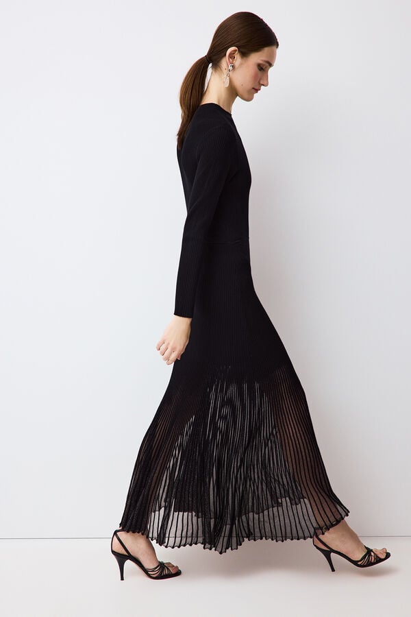 Pedro del Hierro Shimmer knit dress Black