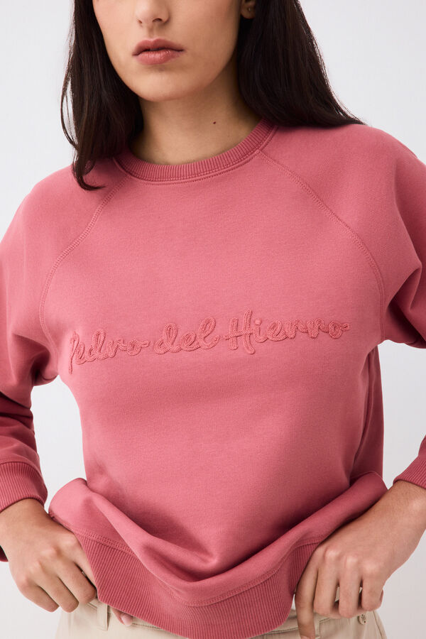 Pedro del Hierro Spanish cotton sweatshirt Pink