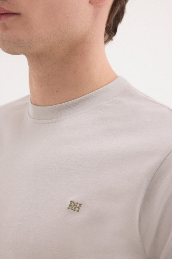 Pedro del Hierro Basic logo T-shirt Grey