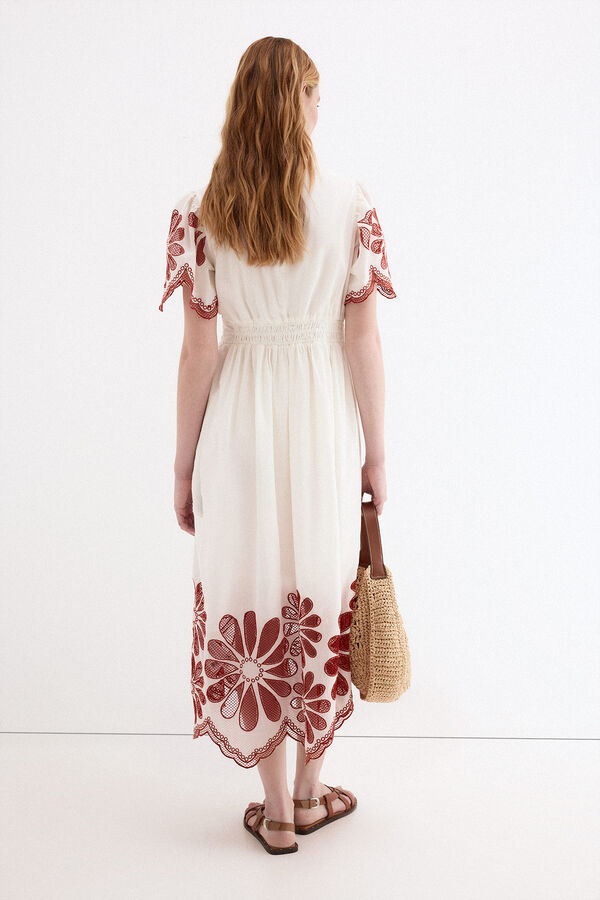 Pedro del Hierro Lace romantic dress Ecru