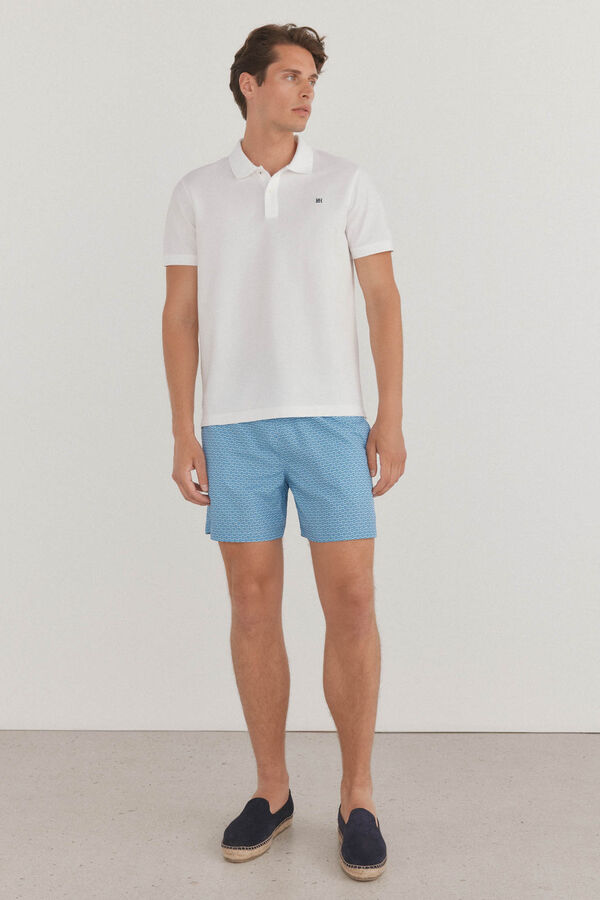 Pedro del Hierro Essential slim polo shirt White