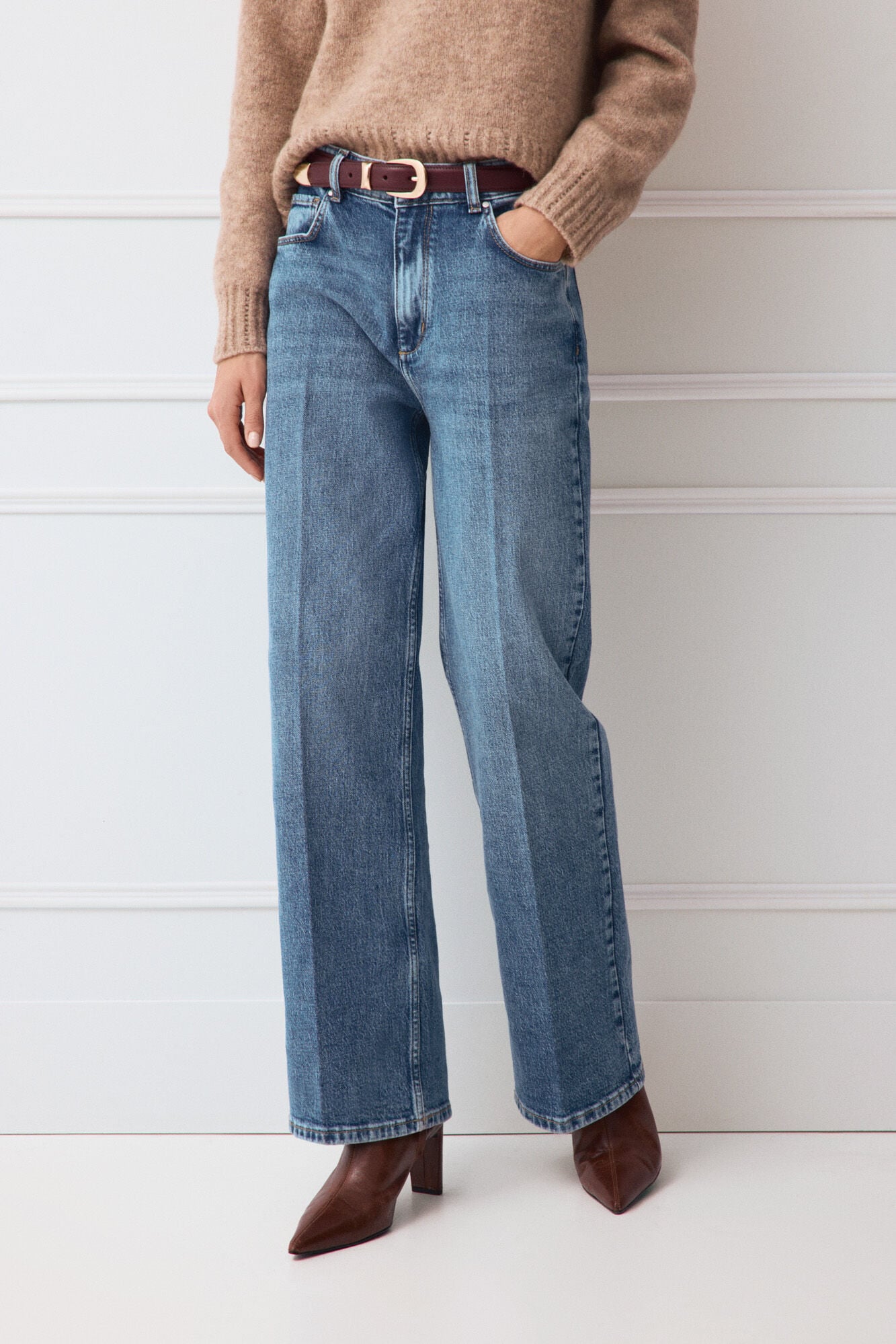 TFP by Tamara Falc&oacute; Jeans wide leg soft touch
