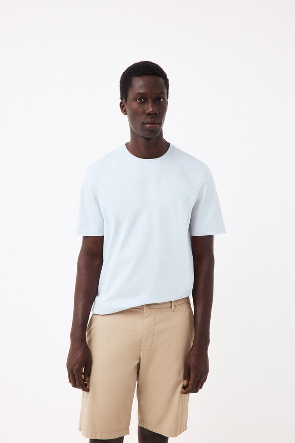 Pedro del Hierro Small logo T-shirt Blue