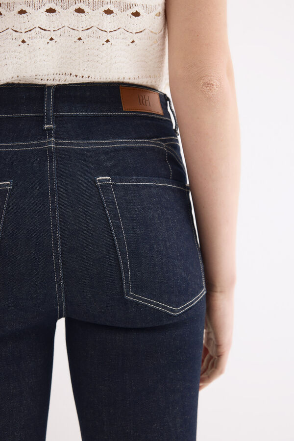 Pedro del Hierro Push-up flare cropped jeans Blue