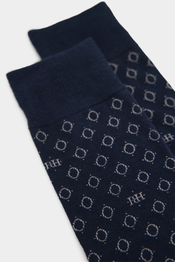 Pedro del Hierro Logo sport sock Blue