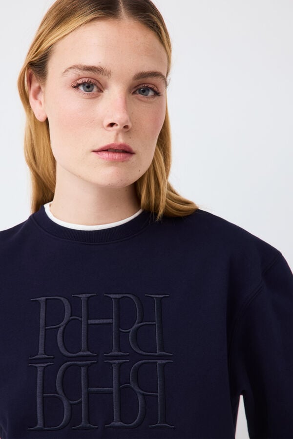 Pedro del Hierro Logo sweatshirt Blue