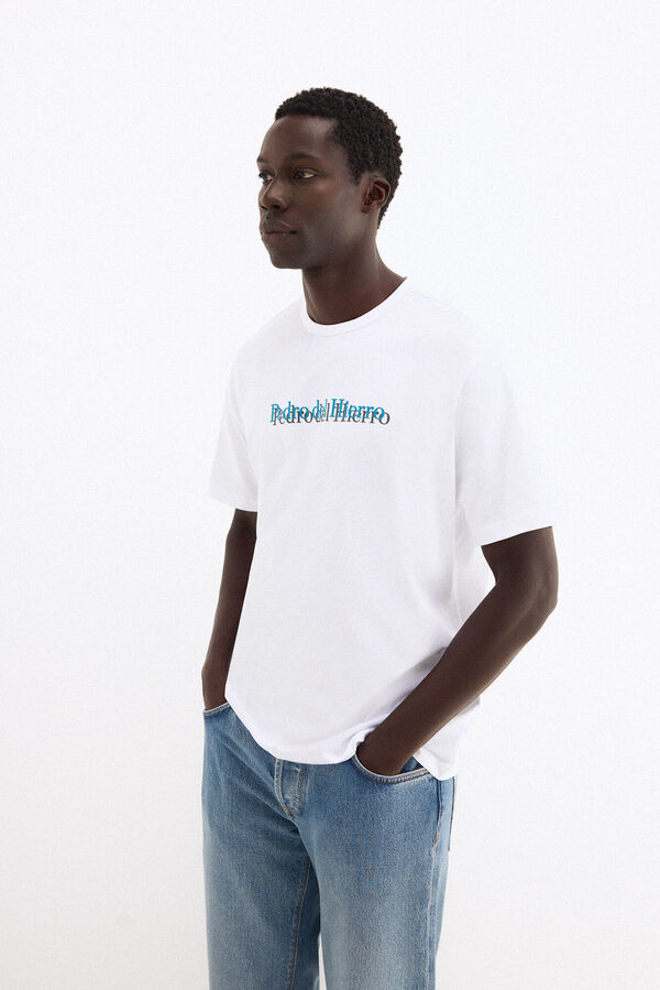 Pedro del Hierro T-shirt com logo Branco