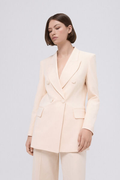 Pedro del Hierro Blazer de terno cru Ecru