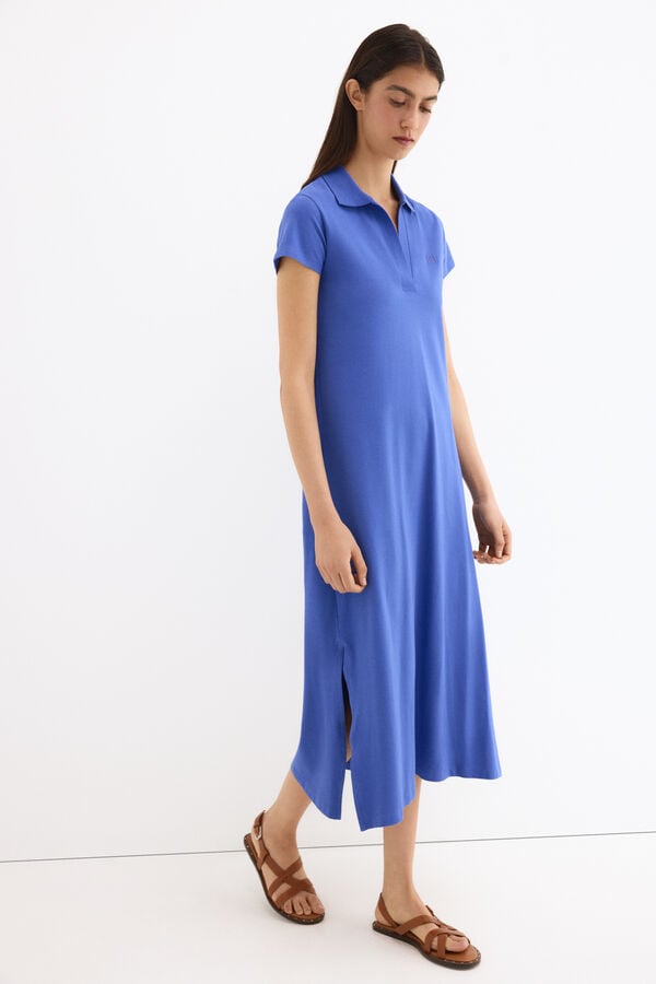 Pedro del Hierro Vestido gola polo Azul