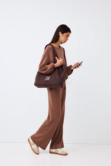 Pedro del Hierro Soft touch flare trousers Brown