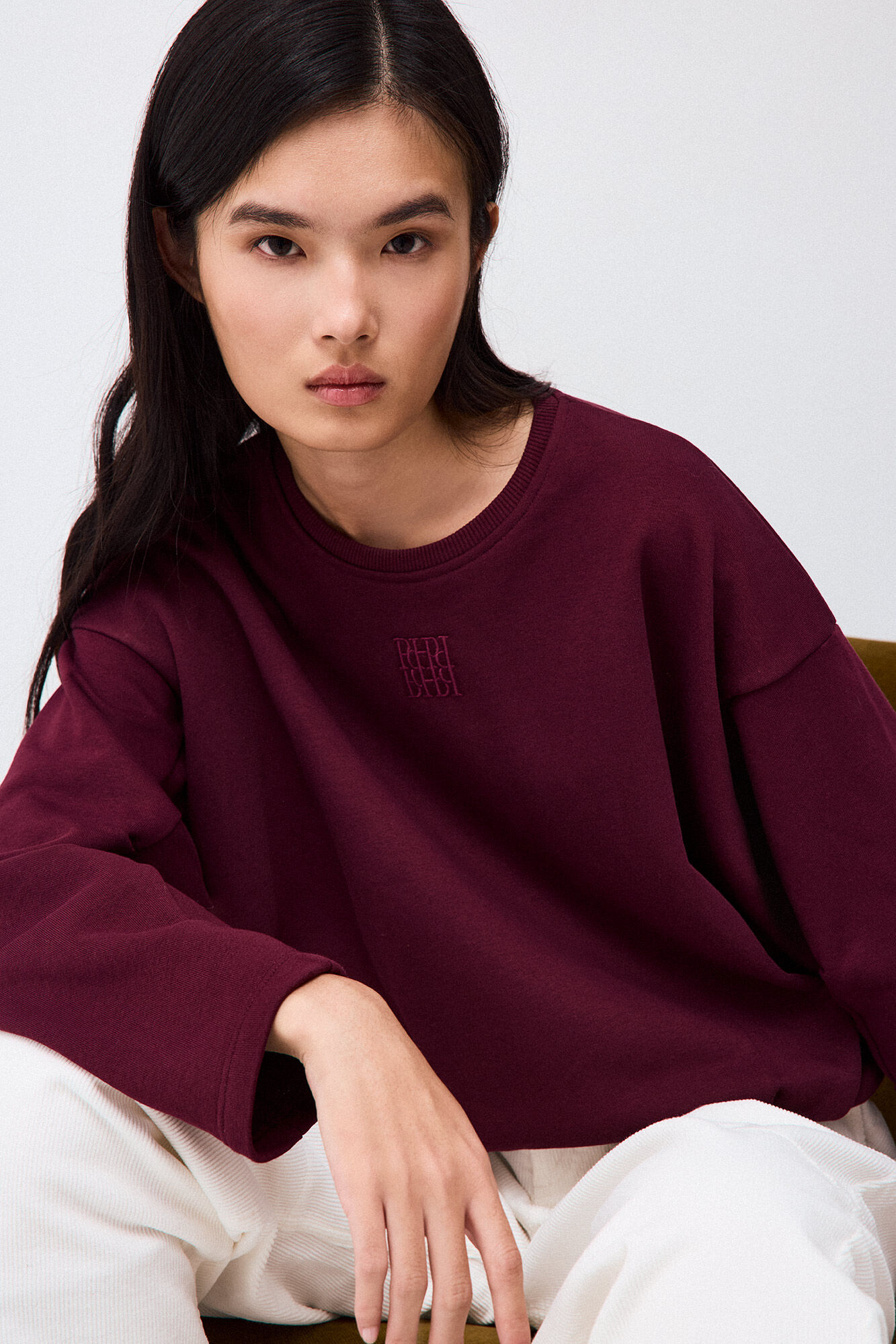 Pedro del Hierro Loose round neck sweatshirt