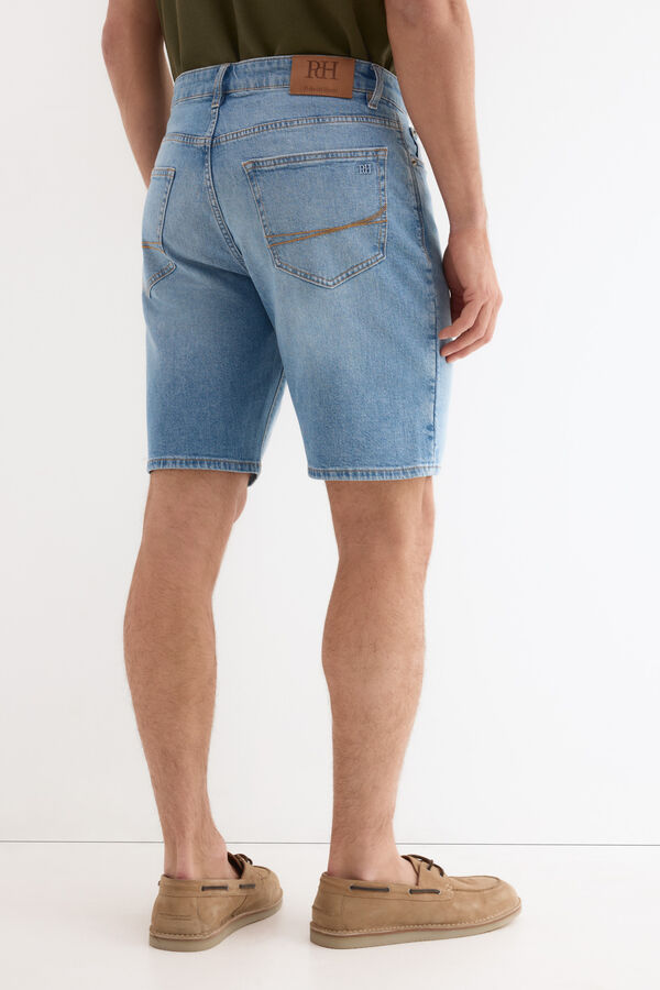Pedro del Hierro Bermuda 5 bolsillos regular Azul