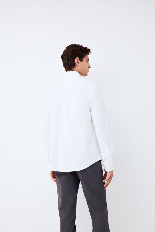 Pedro del Hierro Plain jersey-knit shirt White