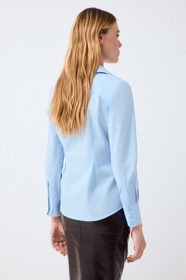 Pedro del Hierro Easy iron basic shirt Blue