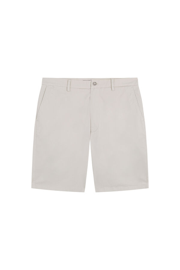 Pedro del Hierro Regular chino Bermuda shorts Ecru