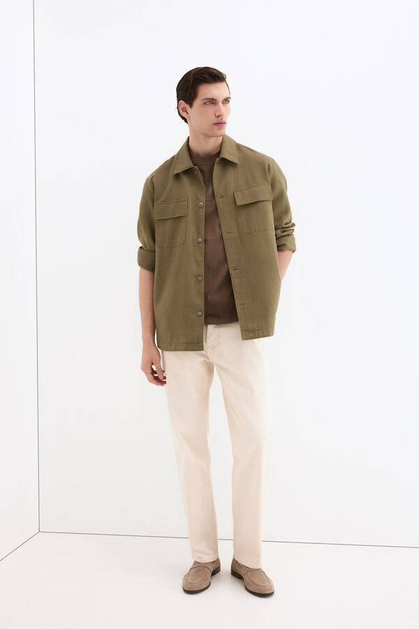 Pedro del Hierro Logo T-shirt Brown