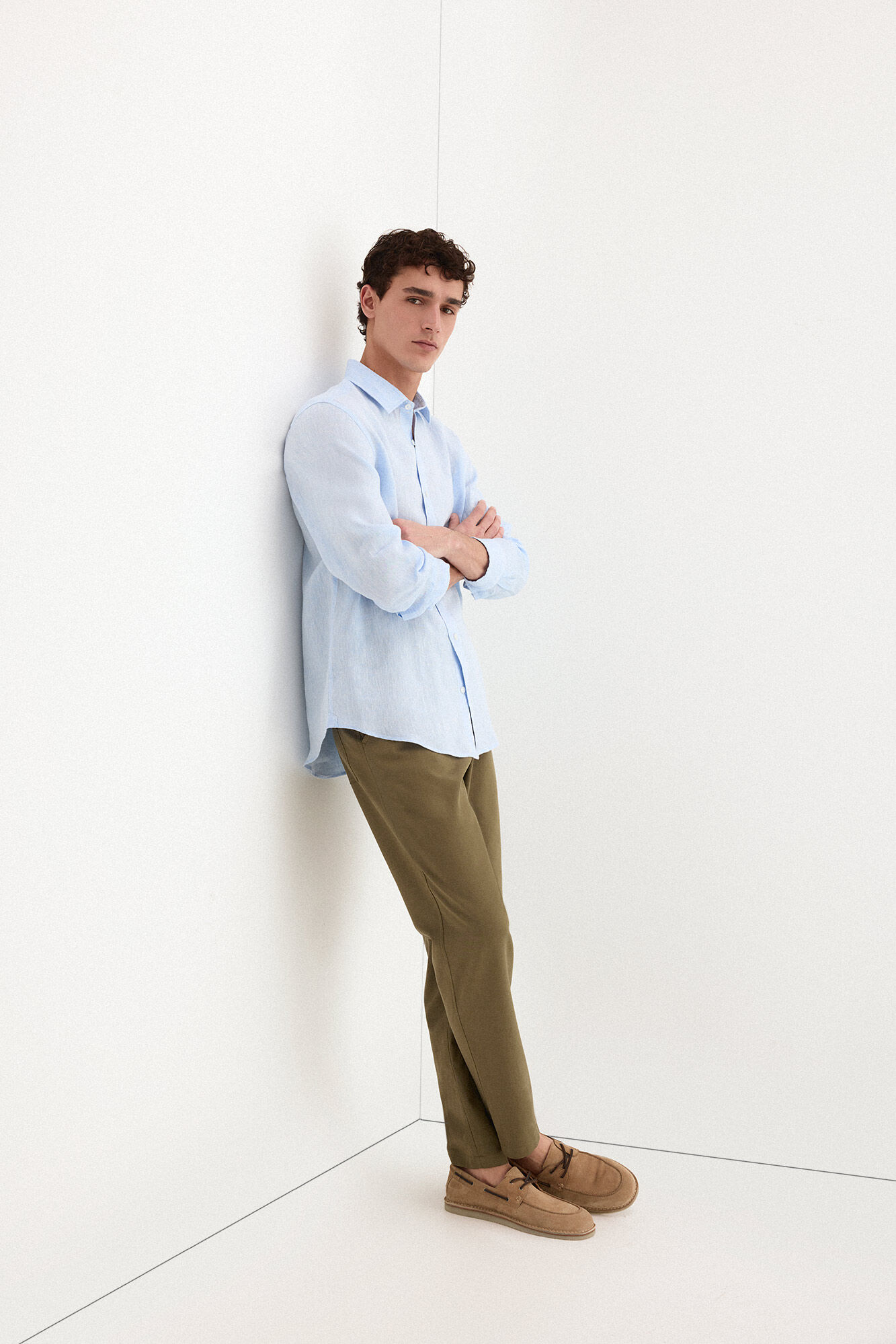Pedro del Hierro Plain linen shirt