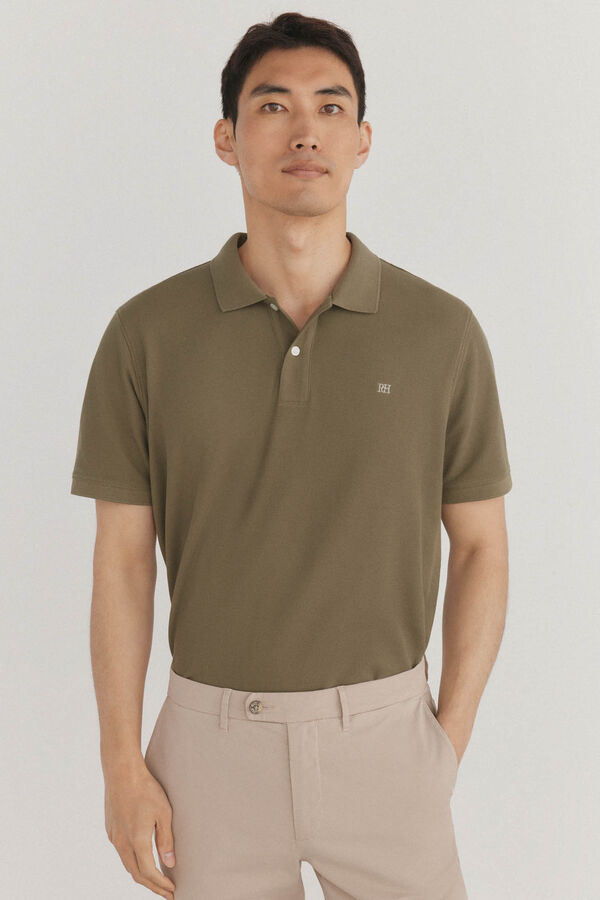 Pedro del Hierro Polo básico piqué Verde