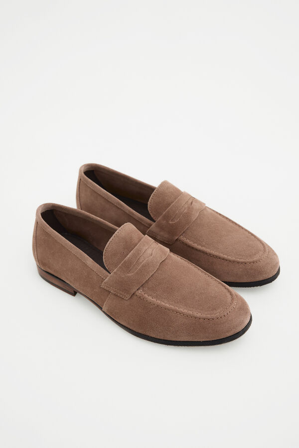 Pedro del Hierro Leather loafer Brown