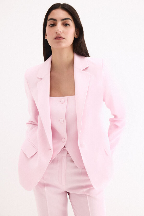 Pedro del Hierro Patterned blazer Pink