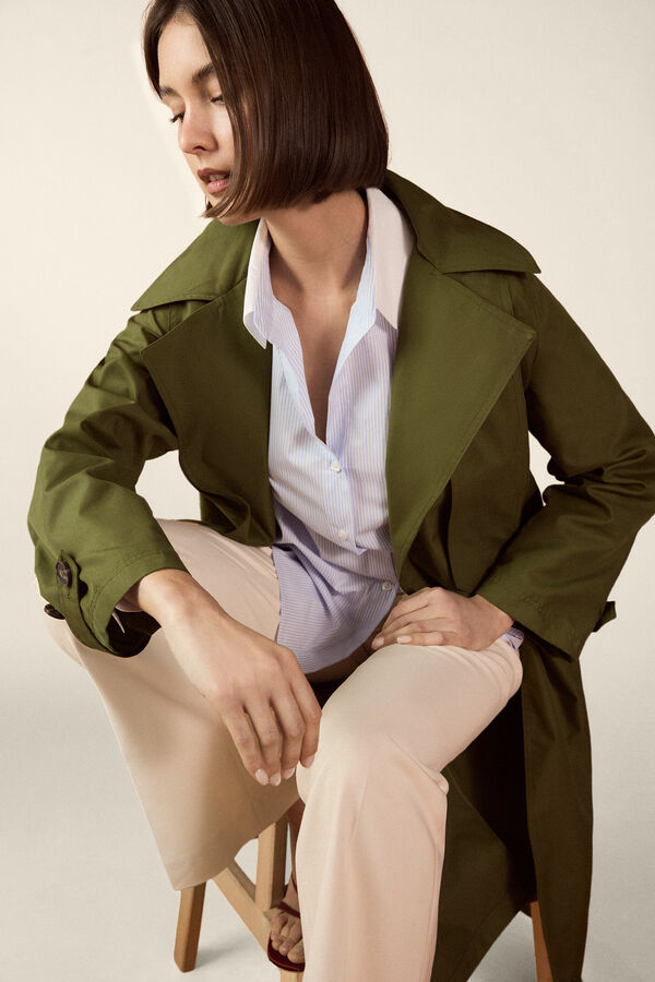 TFP by Tamara Falc&oacute; Poplin combined shirt Blue