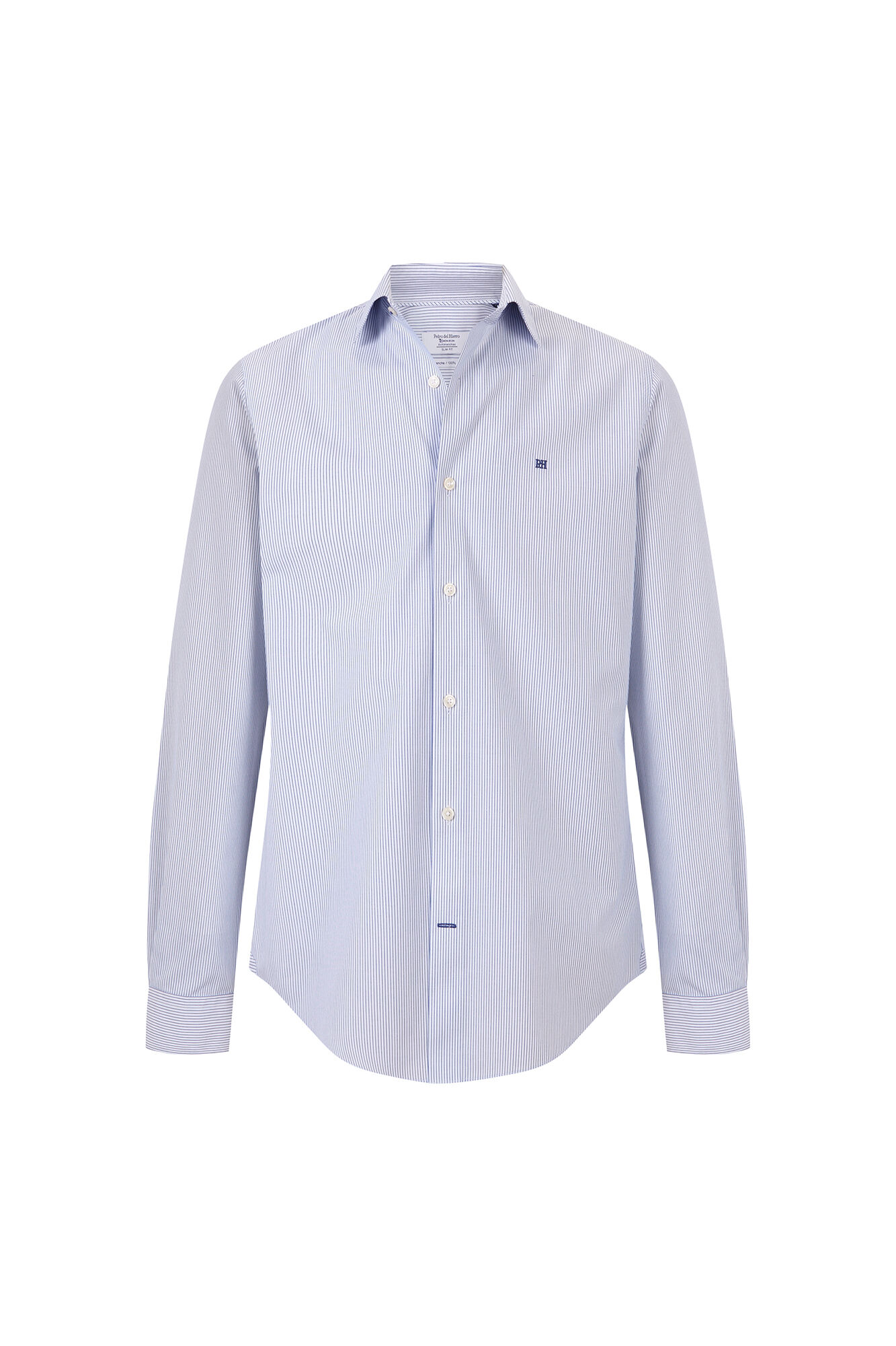 Pedro del Hierro Striped non-iron + anti-stain slim fit dress shirt