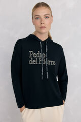Pedro del Hierro soft touch logo hood Black