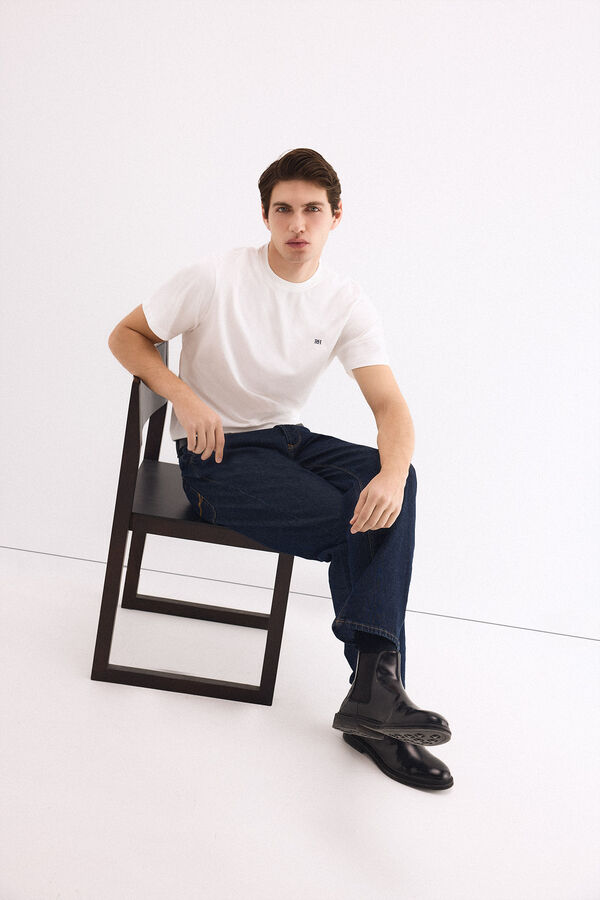 Pedro del Hierro Basic logo T-shirt White