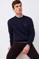 Pedro del Hierro Basic sweatshirt Blue