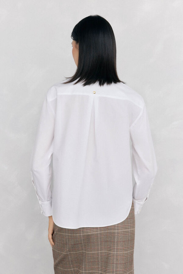 Pedro del Hierro Wide bow shirt White