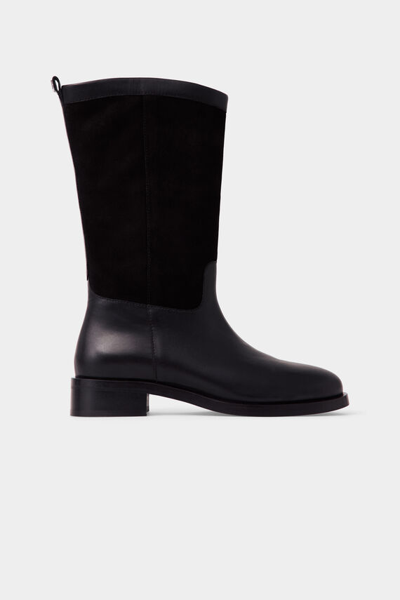 Bota alta piel